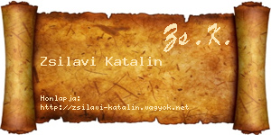 Zsilavi Katalin névjegykártya